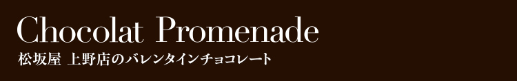 松坂屋 上野店のバレンタインチョコレート